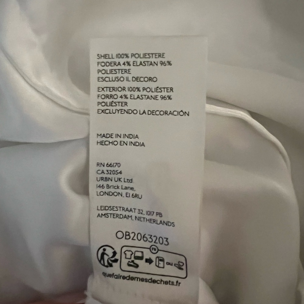 Anthro BHLDN 3D Floral Removable Puff-Sleeve Mini Dress size M Reception dress - Picture 10 of 12